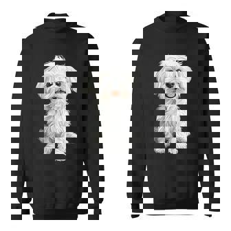 マルチーズ 犬 グラフィック ペット イラスト マルチーズ スウェットシャツ - Kawaiitshirt