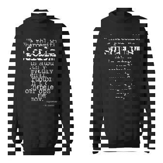 マーガレット・サッチャー 引用 The Problem Withocialism スウェットシャツ - Kawaiitshirt