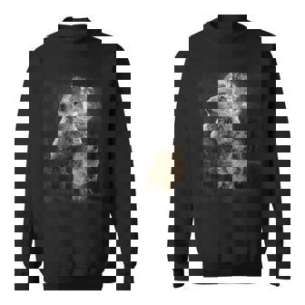 マーモット イラスト ムーン マーモット げっ歯類 マンケイ スウェットシャツ - Kawaiitshirt