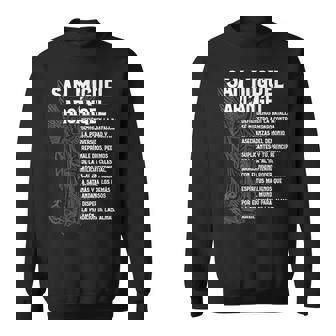 ミゲル アルケランジェル オラリオン サン・セント・マイケル スペイン語 エスパノール スウェットシャツ - Kawaiitshirt