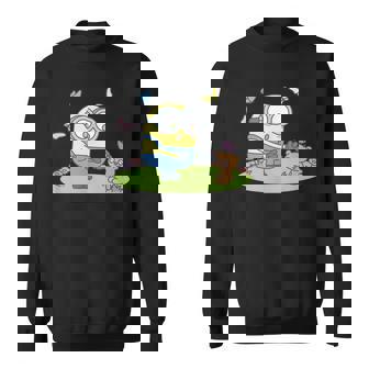 ミニオンズ ボブ&ティム バタフライ ピクニック 前後 スウェットシャツ - Kawaiitshirt