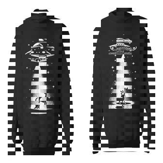 ミニチュアピンシャーママパパ犬-面白いエイリアンufo スウェットシャツ - Kawaiitshirt