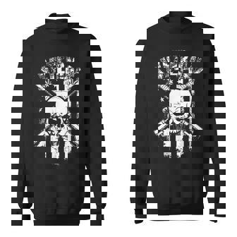 ミリタリー スカル シャツ メンズ スウェットシャツ - Kawaiitshirt