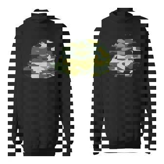 ミリタリー ハリネズミ 迷彩柄 メンズ プリント Us Rodenteteran ギフト スウェットシャツ - Kawaiitshirt