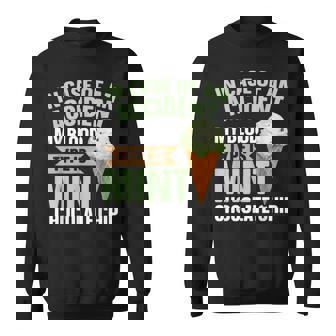 ミントチョコチップフレーバー ワッフルコーン ミントアイスクリーム スウェットシャツ - Kawaiitshirt