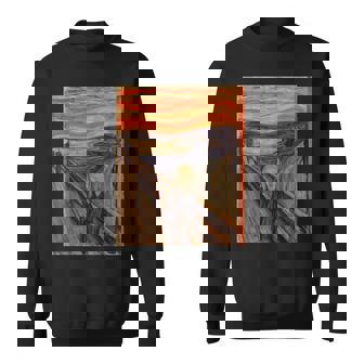 ムンクの叫び【世界の名画】エドヴァルド・ムンク Edvard Munch 美術館アート スウェットシャツ - Kawaiitshirt