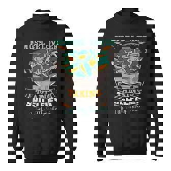 ムール貝 シーフード 貝 料理 グルメ 料理用 スウェットシャツ - Kawaiitshirt