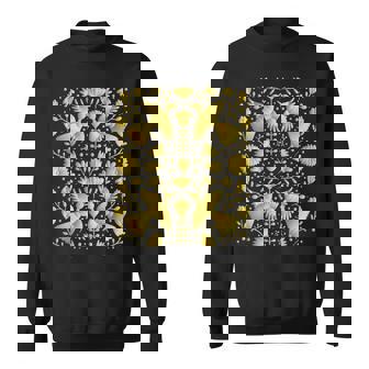 メキシカンテナンゴスのメキシカンゴールド刺繍プリント。 スウェットシャツ - Kawaiitshirt