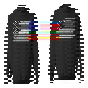 メキシコ アメリカ 国旗 アメリカ セラペ シンコ デ マヨ パーティー スウェットシャツ - Kawaiitshirt