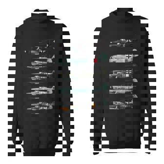 メッサーシュミットbf109ドイツww2ファイター スウェットシャツ - Kawaiitshirt
