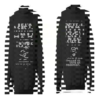 メンタルヘルス看護師の落ち着きはプランセラピストの一部です スウェットシャツ - Kawaiitshirt