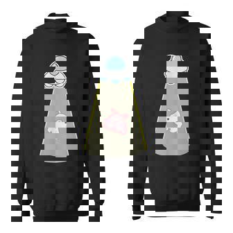 メンダコ《Ufo 遭遇》【どうぶつフレンズ】水族館 ゆるくて かわいい 面白い 動物 キャラクター スウェットシャツ - Kawaiitshirt