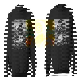 モナリザ ゾンビ ハロウィン 美術教師 モナリザ スウェットシャツ - Kawaiitshirt