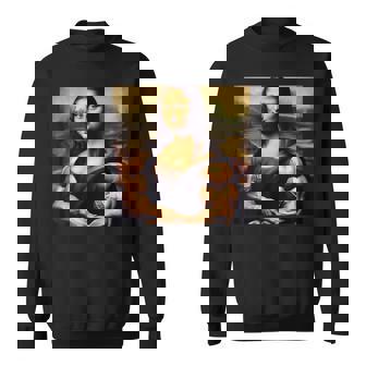 モナリザ 筋肉付き おもしろギフト スウェットシャツ - Kawaiitshirt