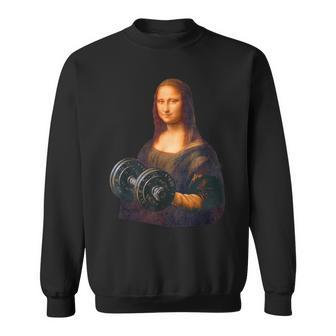 モナリザ 面白いtシャツ ジム 筋トレ ダイエット メンズ おもしろ 面白い 服 おもしろグッズ ネタ スウェットシャツ - Kawaiitshirt