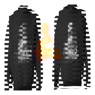 モナリザ 面白いtシャツ 柴犬 イヌ わんこ メンズ 犬好き グッズ かわいい おもしろ 面白い 服 ネタ スウェットシャツ - Kawaiitshirt