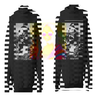 モナリザvサイン スウェットシャツ - Kawaiitshirt