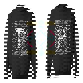 モノグラム 文字 P ケルト ヴィンテージ レトロ スウェットシャツ - Kawaiitshirt