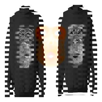 モンキーフェイスブレスファニーメンズレディースハロウィンコスチューム スウェットシャツ - Kawaiitshirt