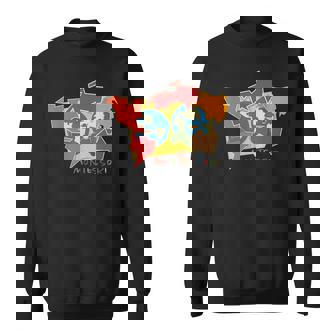 モンテッソーリ大陸の地図 スウェットシャツ - Kawaiitshirt