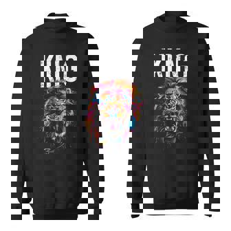 ユダのライオン 王 アフリカ ジャマイカ レゲエ ヘブライ語 イスラエル人 スウェットシャツ - Kawaiitshirt