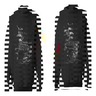 ユニコーン 虹 動物 モチーフ アートワーク ユニコーン スウェットシャツ - Kawaiitshirt