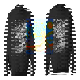 ユニコーン恋人のためのユニコーン恋人のスターリーナイトヴァンゴッホ スウェットシャツ - Kawaiitshirt