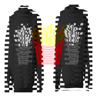 ユーモア 小さなミニマリスト シンプルなフライドポテト フライドポテト スウェットシャツ - Kawaiitshirt