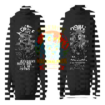 ヨセミテ国立公園 クマの家族 Est 1890 サンセットアート スウェットシャツ - Kawaiitshirt