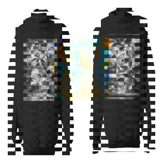 ヨークシャーテリア 星月夜シャツ ヴィンセント・ヴァン・ゴッホ ヨーキー スウェットシャツ - Kawaiitshirt