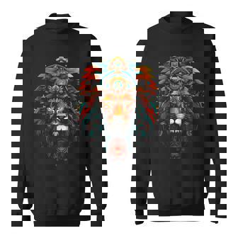 ライオン 動物 動物園 アート ライオン スウェットシャツ - Kawaiitshirt