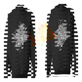 ライオンフィッシュ 動物 グラフィック アートワーク ライオンフィッシュ スウェットシャツ - Kawaiitshirt