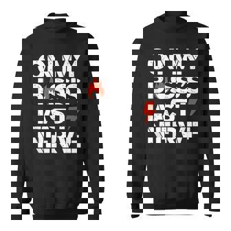 ライトニングボルトでボスの最後の神経質について スウェットシャツ - Kawaiitshirt