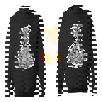 ライラックのエアデール テリア スウェットシャツ - Kawaiitshirt