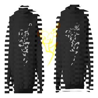 ラインアート トランペッター ジャズミュージシャン スウェットシャツ - Kawaiitshirt