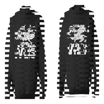 ラグビーボール ウェールズドラゴン メンズ レディース ボーイズ ガールズ ウェールズ スウェットシャツ - Kawaiitshirt