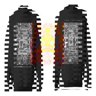 ラトナサンバヴァ チベット仏教 タンカ 曼荼羅 仏教 スウェットシャツ - Kawaiitshirt