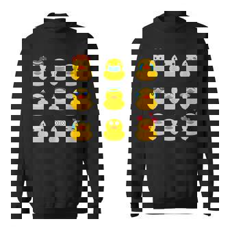 ラバーアヒル、きしむアヒル、ナインバスダック、ラバーアヒル スウェットシャツ - Kawaiitshirt
