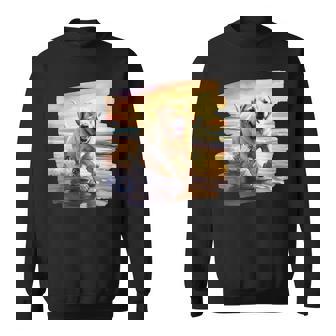 ラブラドールオンザビーチ、ラボ、犬、ラブラドール子犬 スウェットシャツ - Kawaiitshirt