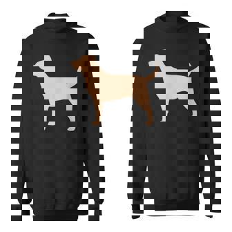 ラブラドールレトリバー 犬のシルエット スウェットシャツ - Kawaiitshirt