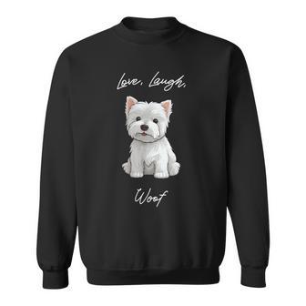 ラブ・ラフ・ウーフ-ウェスティ-ウエスト・ハイランド・テリア スウェットシャツ - Kawaiitshirt