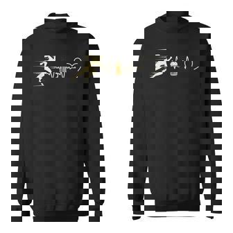 ランニングビールマン ユーモア ランニング 面白いギフトアイデア スウェットシャツ - Kawaiitshirt