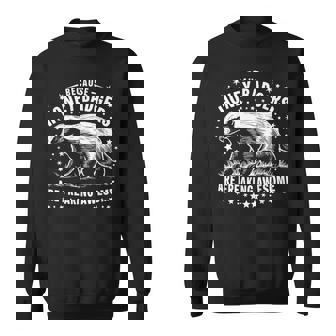 ラーテルはとんでもなく素晴らしい面白い動物だから スウェットシャツ - Kawaiitshirt