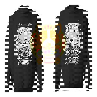 ラーメンを食べる犬 スウェットシャツ - Kawaiitshirt