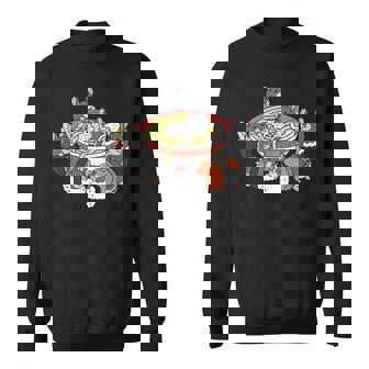 ラーメン寿司チンチラペット スウェットシャツ - Kawaiitshirt