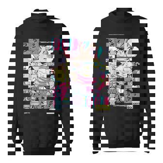 ラーメン屋日本のアニメ・マンガ・コミックパネルaporwave スウェットシャツ - Kawaiitshirt