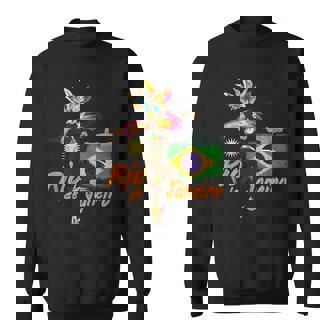 リオデジャネイロブラジルヴィンテージサンバカーニバルダンサーと旗 スウェットシャツ - Kawaiitshirt