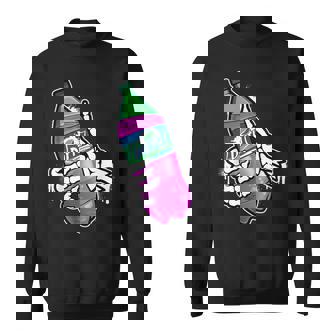 リーンシャツ、パープルドランク、ダーティーダブルカップ、リーンラインスモーク スウェットシャツ - Kawaiitshirt