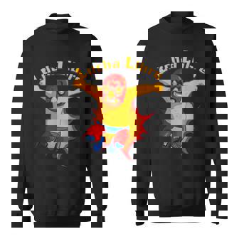 ルチャリブレメキシコ覆面レスラー漫画アクションポーズ スウェットシャツ - Kawaiitshirt