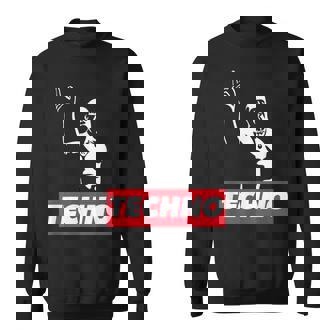 レイバー、Dj、ハードテクノパーティー、フェスティバルのためのテクノバイキング スウェットシャツ - Kawaiitshirt